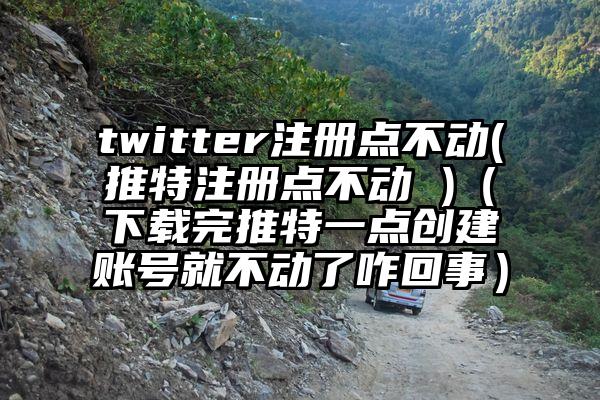 twitter注册点不动(推特注册点不动 )（下载完推特一点创建账号就不动了咋回事）
