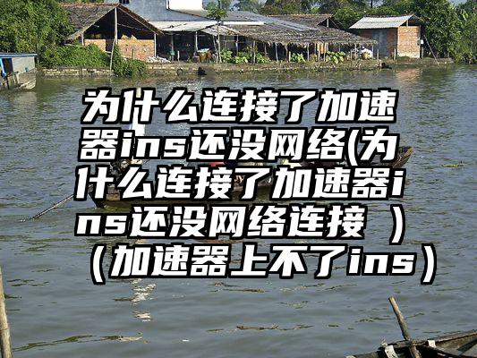为什么连接了加速器ins还没网络(为什么连接了加速器ins还没网络连接 )（加速器上不了ins）