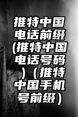 推特中国电话前缀(推特中国电话号码 )（推特中国手机号前缀）