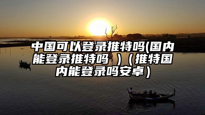 中国可以登录推特吗(国内能登录推特吗 )（推特国内能登录吗安卓）