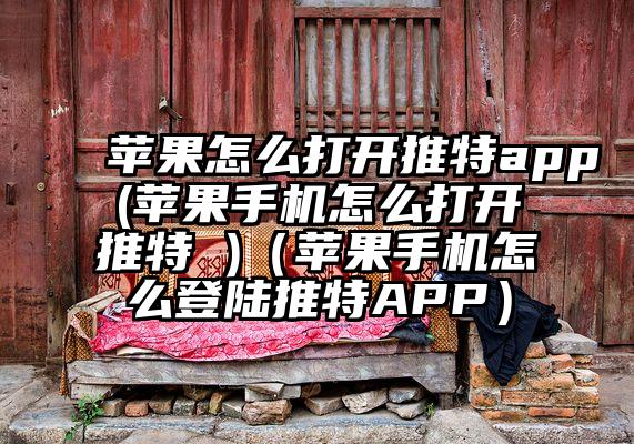 苹果怎么打开推特app(苹果手机怎么打开推特 )（苹果手机怎么登陆推特APP）