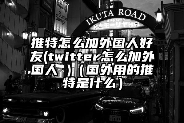 推特怎么加外国人好友(twitter怎么加外国人 )（国外用的推特是什么）