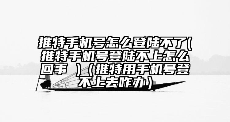 推特手机号怎么登陆不了(推特手机号登陆不上怎么回事 )（推特用手机号登不上去咋办）