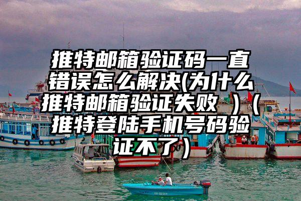 推特邮箱验证码一直错误怎么解决(为什么推特邮箱验证失败 )（推特登陆手机号码验证不了）