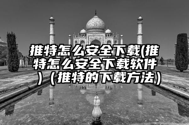 推特怎么安全下载(推特怎么安全下载软件 )（推特的下载方法）