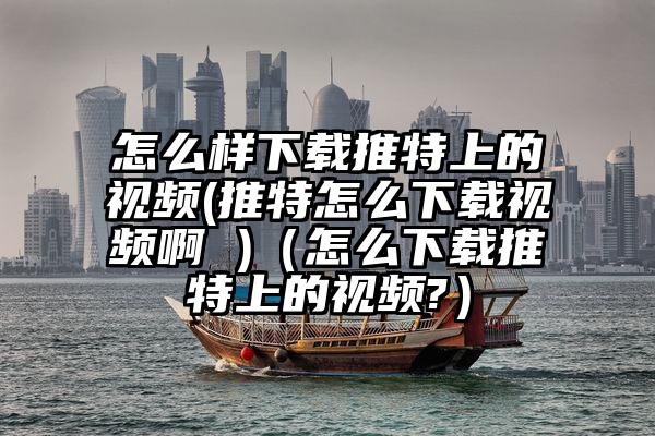 怎么样下载推特上的视频(推特怎么下载视频啊 )（怎么下载推特上的视频?）