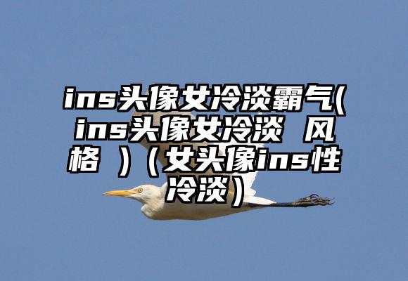 ins头像女冷淡霸气(ins头像女冷淡 风格 )（女头像ins性冷淡）