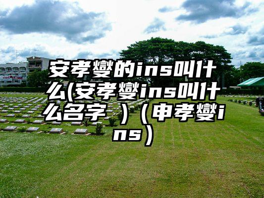 安孝燮的ins叫什么(安孝燮ins叫什么名字 )（申孝燮ins）