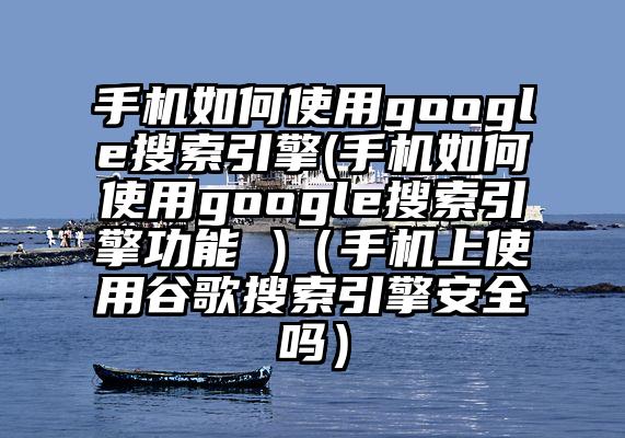 手机如何使用google搜索引擎(手机如何使用google搜索引擎功能 )（手机上使用谷歌搜索引擎安全吗）