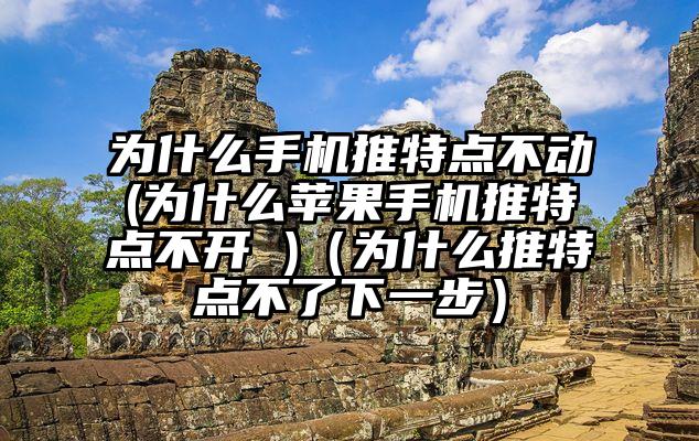 为什么手机推特点不动(为什么苹果手机推特点不开 )（为什么推特点不了下一步）