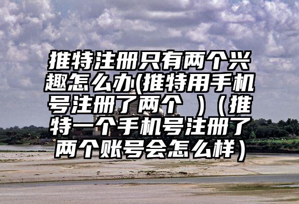 推特注册只有两个兴趣怎么办(推特用手机号注册了两个 )（推特一个手机号注册了两个账号会怎么样）