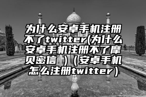 为什么安卓手机注册不了twitter(为什么安卓手机注册不了摩贝密信 )（安卓手机怎么注册twitter）
