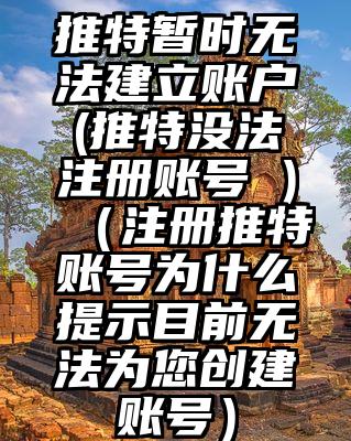 推特暂时无法建立账户(推特没法注册账号 )（注册推特账号为什么提示目前无法为您创建账号）