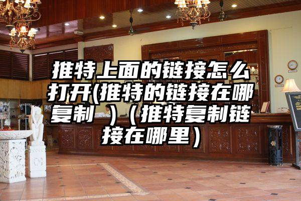 推特上面的链接怎么打开(推特的链接在哪复制 )（推特复制链接在哪里）