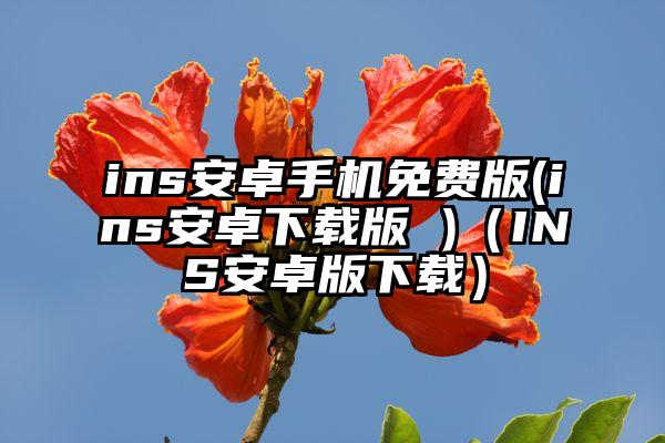 ins安卓手机免费版(ins安卓下载版 )（INS安卓版下载）