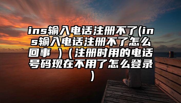 ins输入电话注册不了(ins输入电话注册不了怎么回事 )（注册时用的电话号码现在不用了怎么登录）
