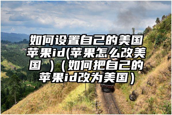 如何设置自己的美国苹果id(苹果怎么改美国 )（如何把自己的苹果id改为美国）