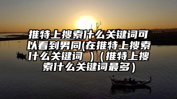推特上搜索什么关键词可以看到男同(在推特上搜索什么关键词 )（推特上搜索什么关键词最多）