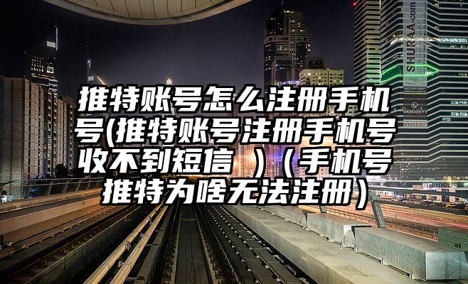 推特账号怎么注册手机号(推特账号注册手机号收不到短信 )（手机号推特为啥无法注册）
