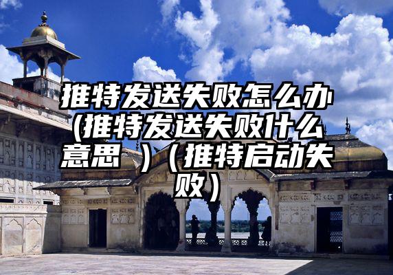 推特发送失败怎么办(推特发送失败什么意思 )（推特启动失败）