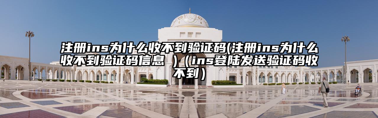 注册ins为什么收不到验证码(注册ins为什么收不到验证码信息 )（ins登陆发送验证码收不到）