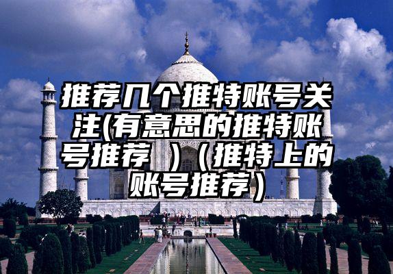 推荐几个推特账号关注(有意思的推特账号推荐 )（推特上的账号推荐）