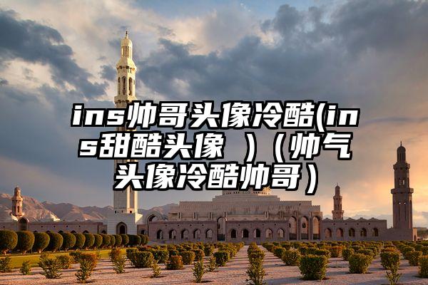 ins帅哥头像冷酷(ins甜酷头像 )（帅气头像冷酷帅哥）