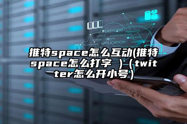 推特space怎么互动(推特space怎么打字 )（twitter怎么开小号）