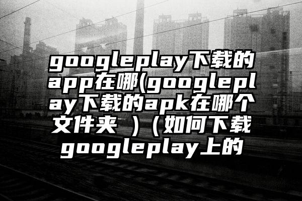 googleplay下载的app在哪(googleplay下载的apk在哪个文件夹 )（如何下载googleplay上的