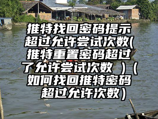 推特找回密码提示超过允许尝试次数(推特重置密码超过了允许尝试次数 )（如何找回推特密码 超过允许次数）