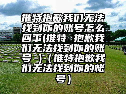 推特抱歉我们无法找到你的账号怎么回事(推特 抱歉我们无法找到你的账号 )（推特抱歉我们无法找到你的帐号）