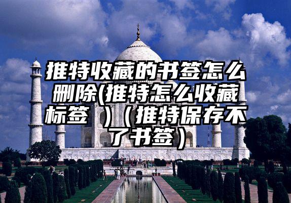 推特收藏的书签怎么删除(推特怎么收藏标签 )（推特保存不了书签）