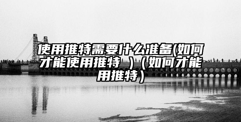 使用推特需要什么准备(如何才能使用推特 )（如何才能用推特）