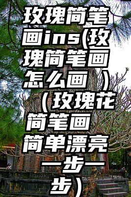 玫瑰简笔画ins(玫瑰简笔画怎么画 )（玫瑰花简笔画 简单漂亮 一步一步）