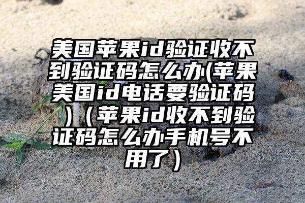 美国苹果id验证收不到验证码怎么办(苹果美国id电话要验证码 )（苹果id收不到验证码怎么办手机号不用了）