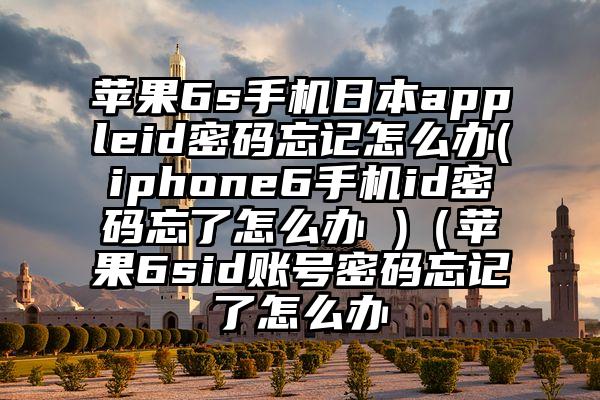 苹果6s手机日本appleid密码忘记怎么办(iphone6手机id密码忘了怎么办 )（苹果6sid账号密码忘记了怎么办