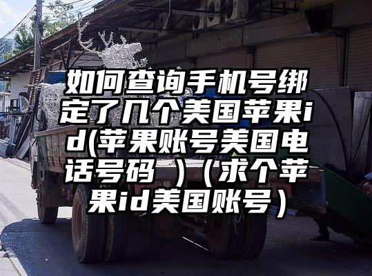 如何查询手机号绑定了几个美国苹果id(苹果账号美国电话号码 )（求个苹果id美国账号）