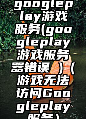 googleplay游戏服务(googleplay游戏服务器错误 )（游戏无法访问Googleplay服务）