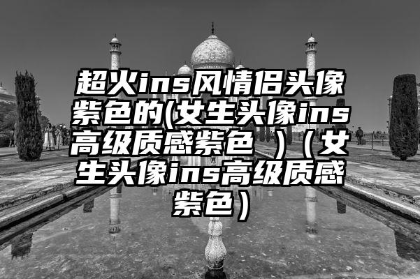 超火ins风情侣头像紫色的(女生头像ins高级质感紫色 )（女生头像ins高级质感紫色）