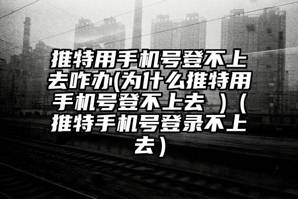 推特用手机号登不上去咋办(为什么推特用手机号登不上去 )（推特手机号登录不上去）