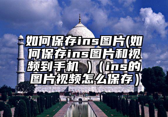 如何保存ins图片(如何保存ins图片和视频到手机 )（ins的图片视频怎么保存）