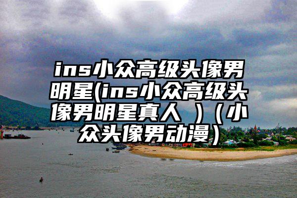 ins小众高级头像男明星(ins小众高级头像男明星真人 )（小众头像男动漫）