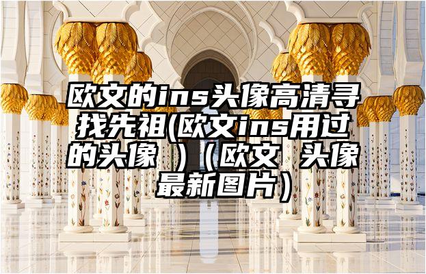 欧文的ins头像高清寻找先祖(欧文ins用过的头像 )（欧文 头像 最新图片）
