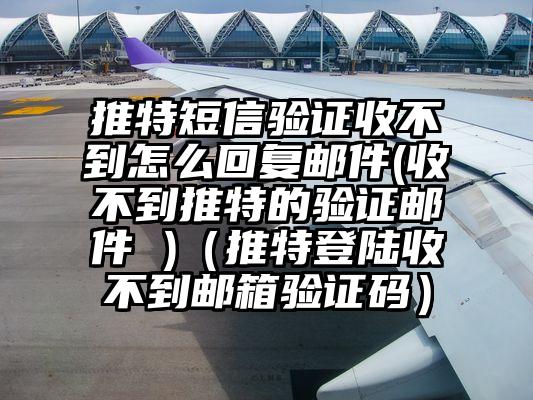 推特短信验证收不到怎么回复邮件(收不到推特的验证邮件 )（推特登陆收不到邮箱验证码）