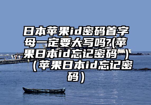 日本苹果id密码首字母一定要大写吗?(苹果日本id忘记密码 )（苹果日本id忘记密码）