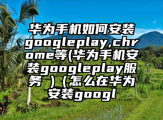华为手机如何安装googleplay,chrome等(华为手机安装googleplay服务 )（怎么在华为安装googl