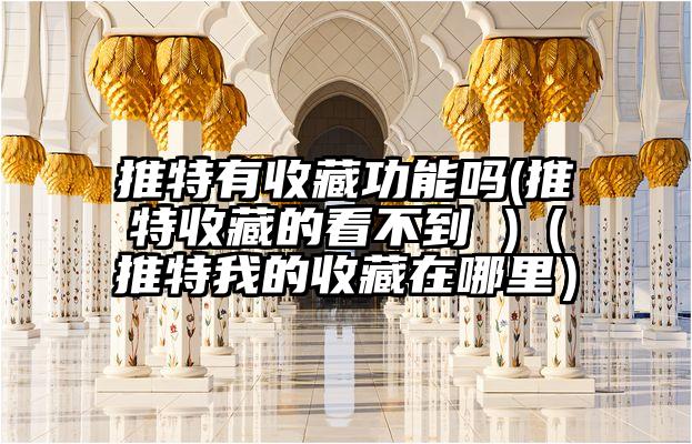 推特有收藏功能吗(推特收藏的看不到 )（推特我的收藏在哪里）