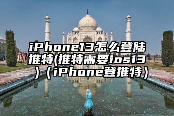 iPhone13怎么登陆推特(推特需要ios13 )（iPhone登推特）