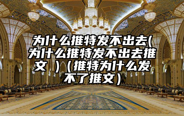 为什么推特发不出去(为什么推特发不出去推文 )（推特为什么发不了推文）