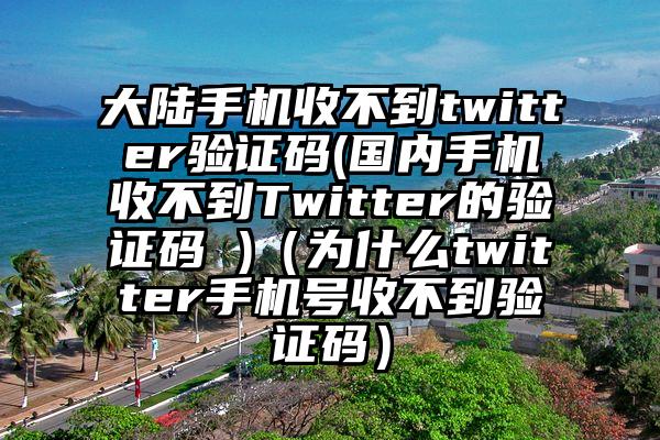 大陆手机收不到twitter验证码(国内手机收不到Twitter的验证码 )（为什么twitter手机号收不到验证码）